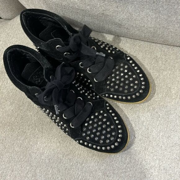 Ash studded stud high top black shoes - Picture 1 of 7